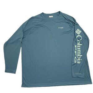 Columbia PFG Shirt Mens 4XT/4TL Omni-Shade Long Sleeve Performance Fishing